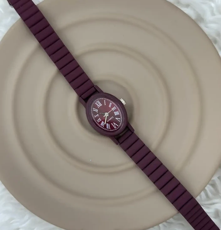 Bordo Roma Rakamlı Unisex Kol Saati