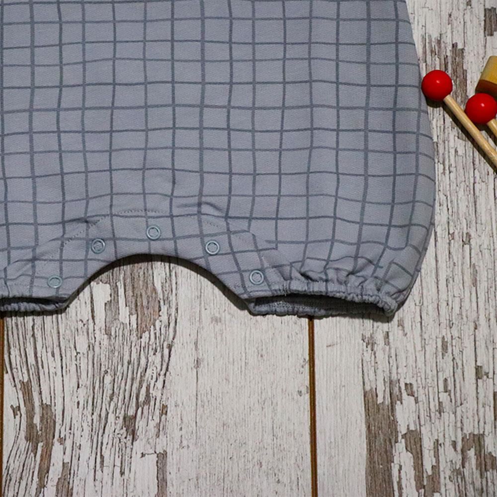 Auntie Me %100 Organik Pamuk Kışlık Bebek Tulum ‘Irregular Checked’ AW2116