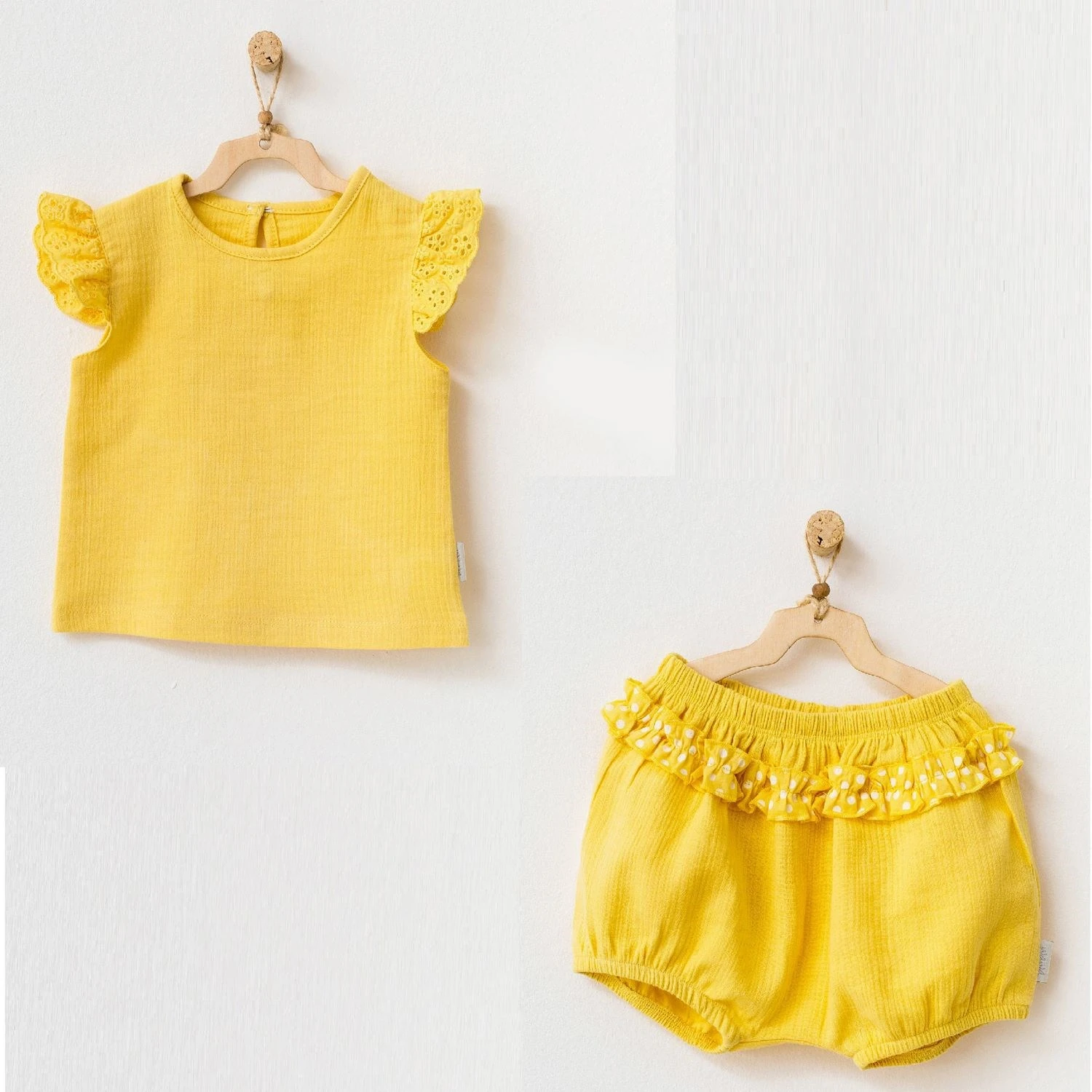 Andy Wawa Müslin 2’li Yazlık Kız Bebek Takım - AC21683