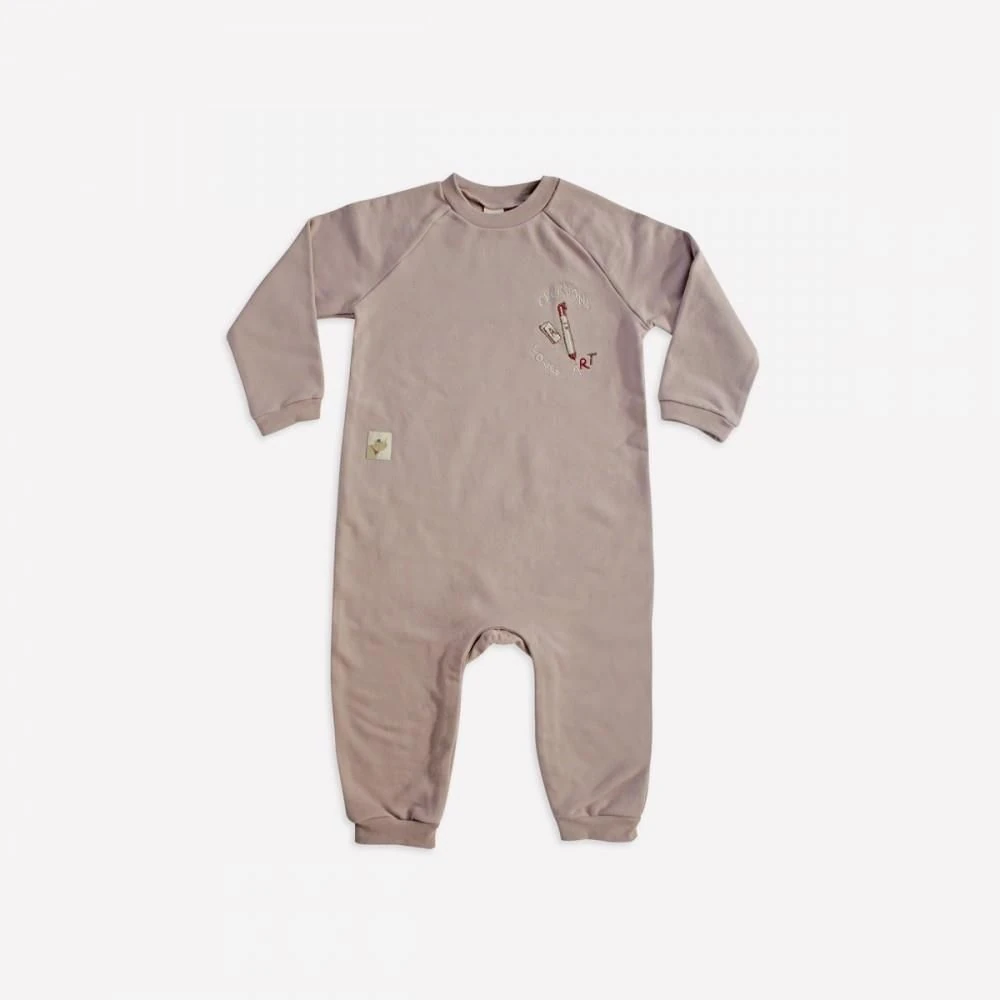 Auntie Me%100 Organik Pamuk İçi Şardonlu Bebek Kışlık Tulum Gül Kurusu - AW2102