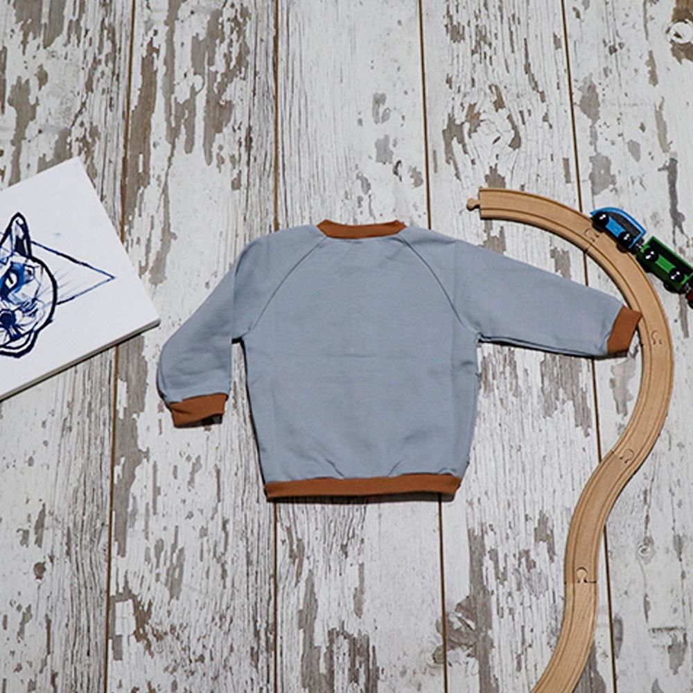 Auntie Me %100 Organik Pamuk Bebek Önü Çıtçıtlı Kışlık Ceket Zebra Detaylı - AW2104