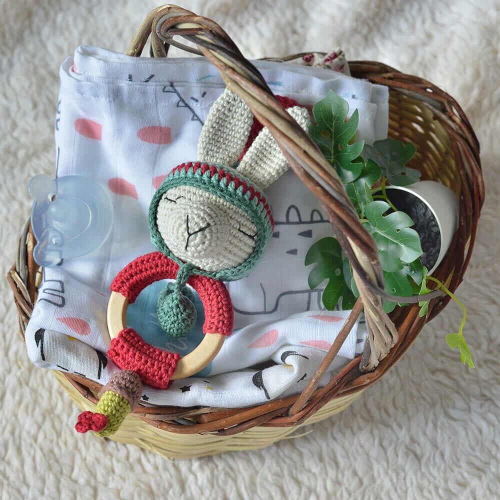 Amigurumi %100 Organik Diş Kaşıyıcılı LAMA MİNT