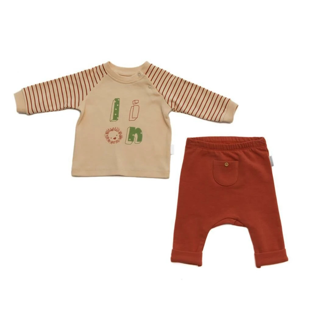 Andy Wawa Erkek Bebek Uzun Kollu Kışlık Takım Set Tarçın - AC22246