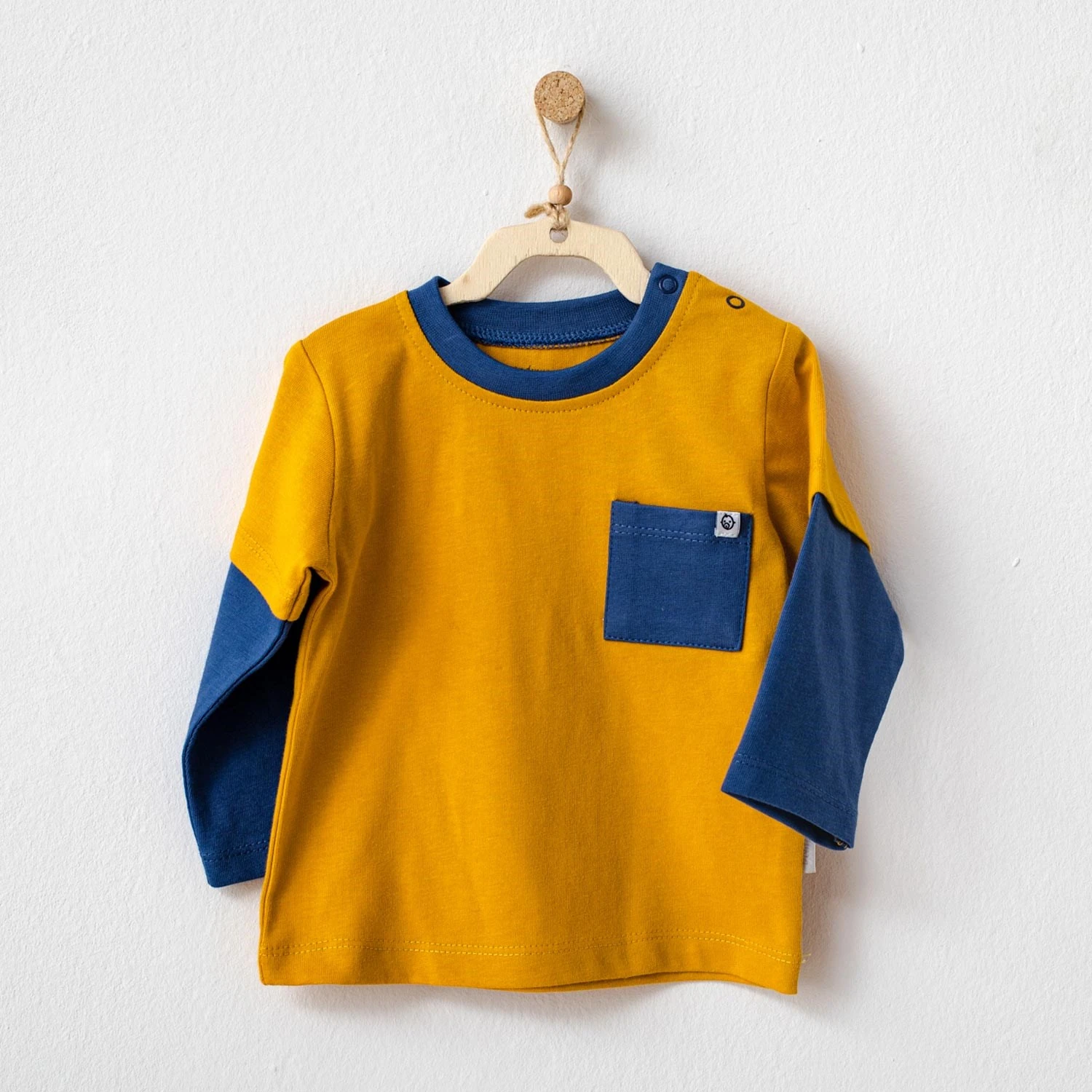 Andy Wawa Erkek Bebek Uzun Kollu Kışlık Üst Hardal -AC21082