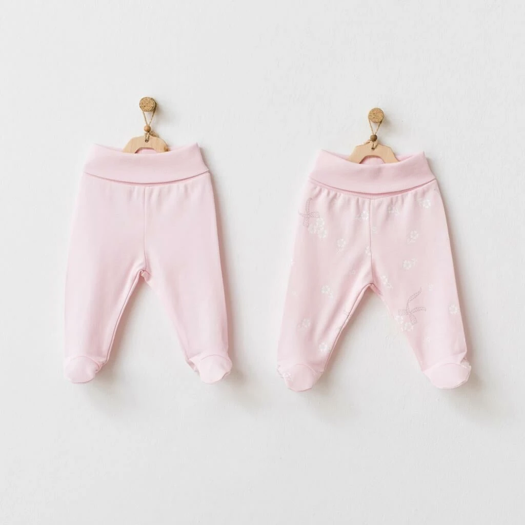 Andy Wawa Kız Bebek Patikli Pantolon 2'li Set - AC21818