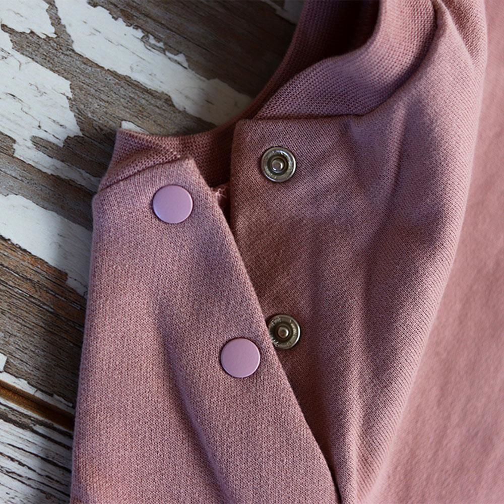 Auntie Me%100 Organik Pamuk İçi Şardonlu Bebek Kışlık Tulum Gül Kurusu - AW2102