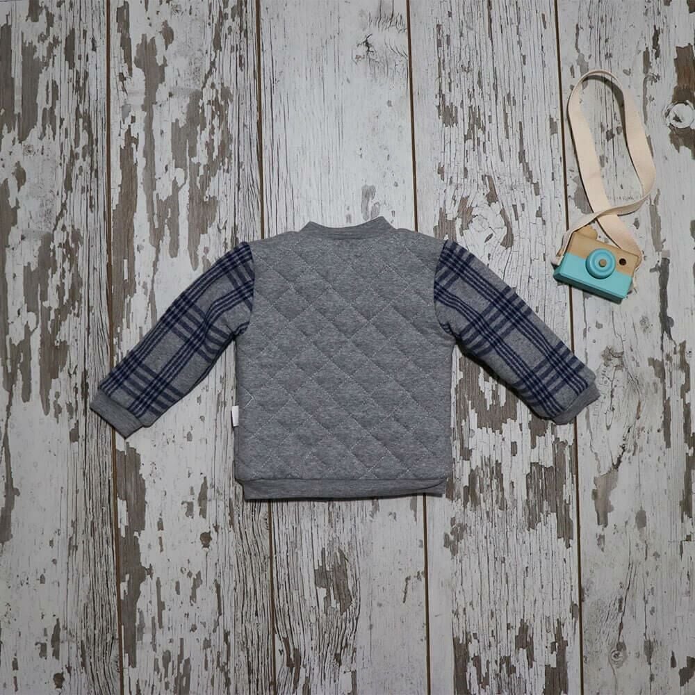 Andy Wawa Erkek Bebek İçi Elyaflı Kışlık Mont Gri Melanj - AC21156