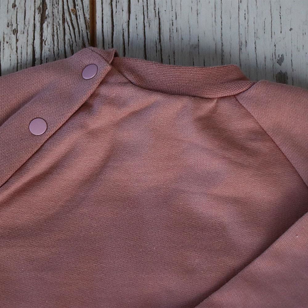 Auntie Me%100 Organik Pamuk İçi Şardonlu Bebek Kışlık Tulum Gül Kurusu - AW2102