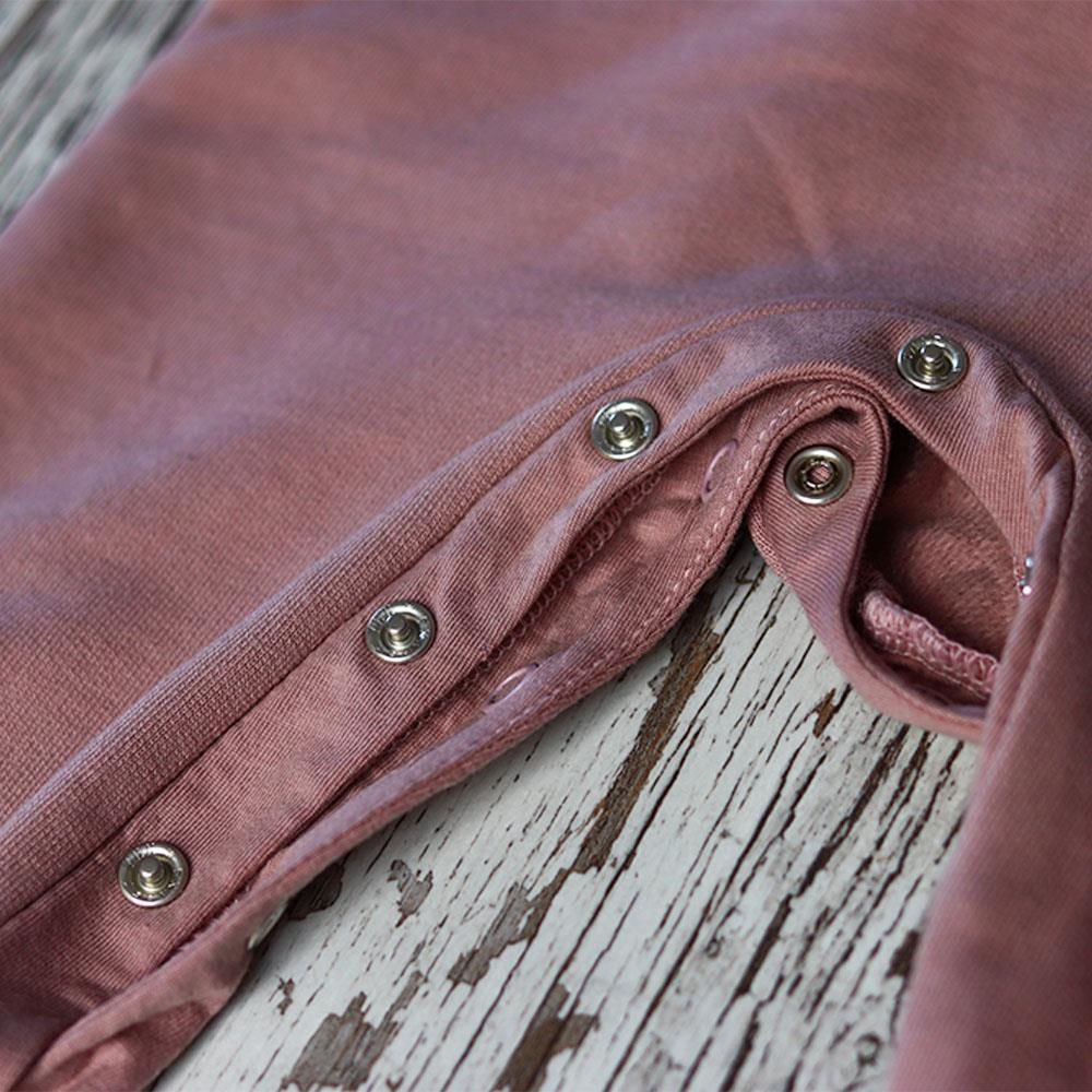 Auntie Me%100 Organik Pamuk İçi Şardonlu Bebek Kışlık Tulum Gül Kurusu - AW2102