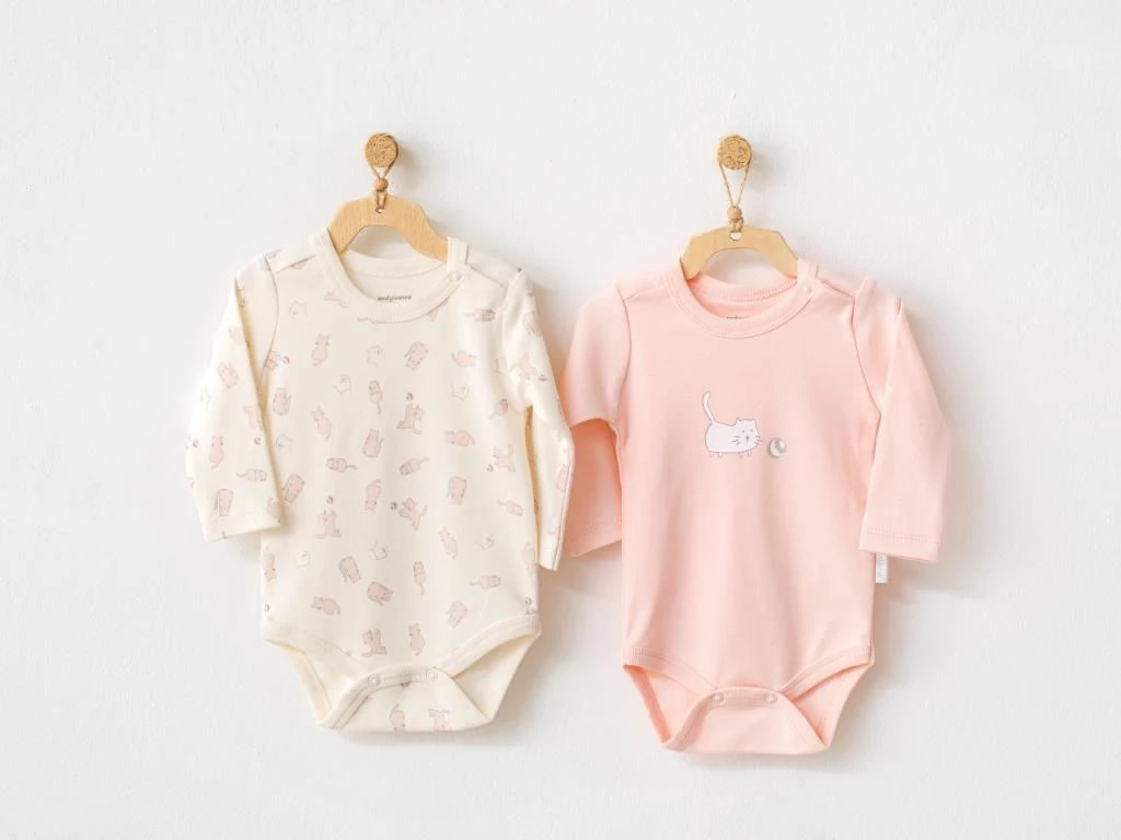 Andy Wawa Kız Bebek 2'li Uzuzn Kollu Zıbın Set - AC21110