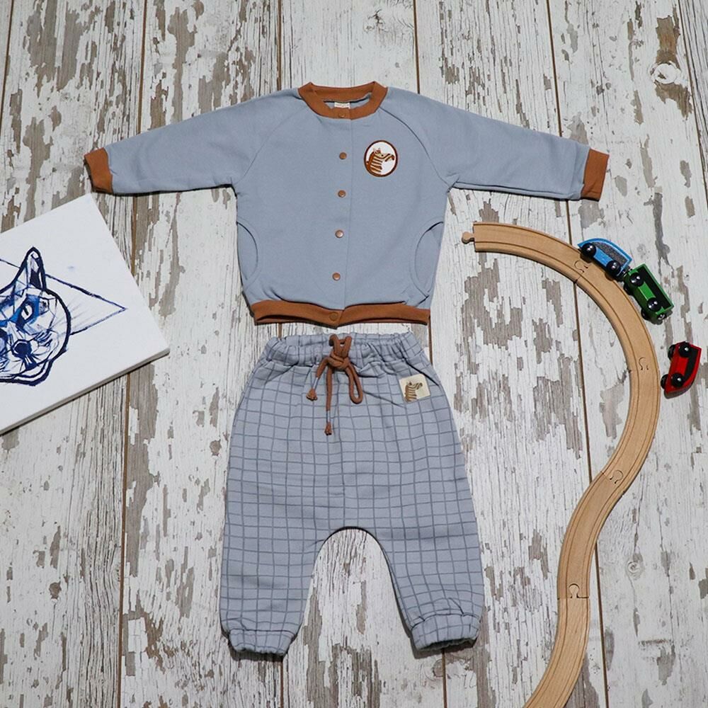 Auntie Me %100 Organik Pamuk Bebek Kışlık Eşofman Altı - AW2105