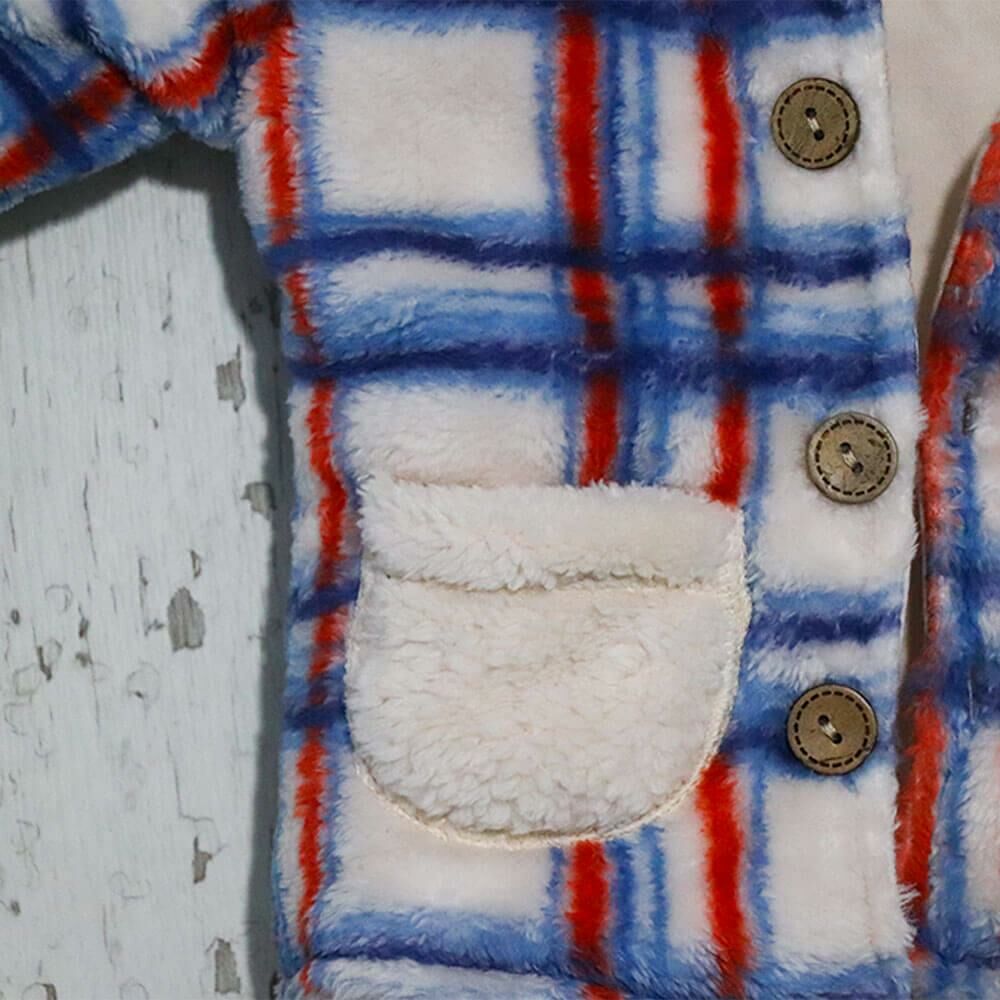 Andy Wawa Erkek Bebek Şapkalı Polar Kışlık Mont - AC21073