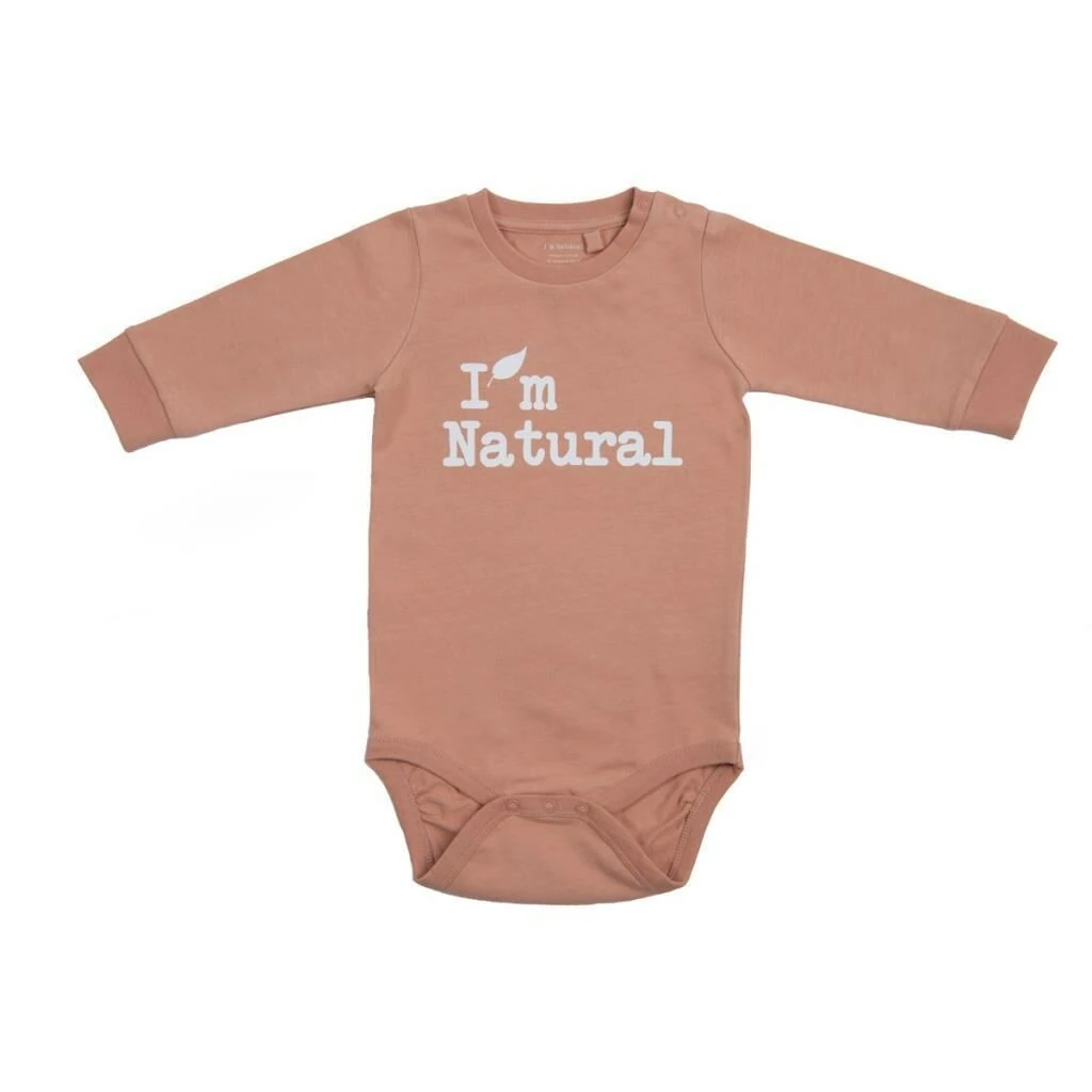 I'm Natural Organik Çıtçıtlı Uzun Kollu İçi Şardonlu Kışlık Bebek Zıbın Ceviz - 112869