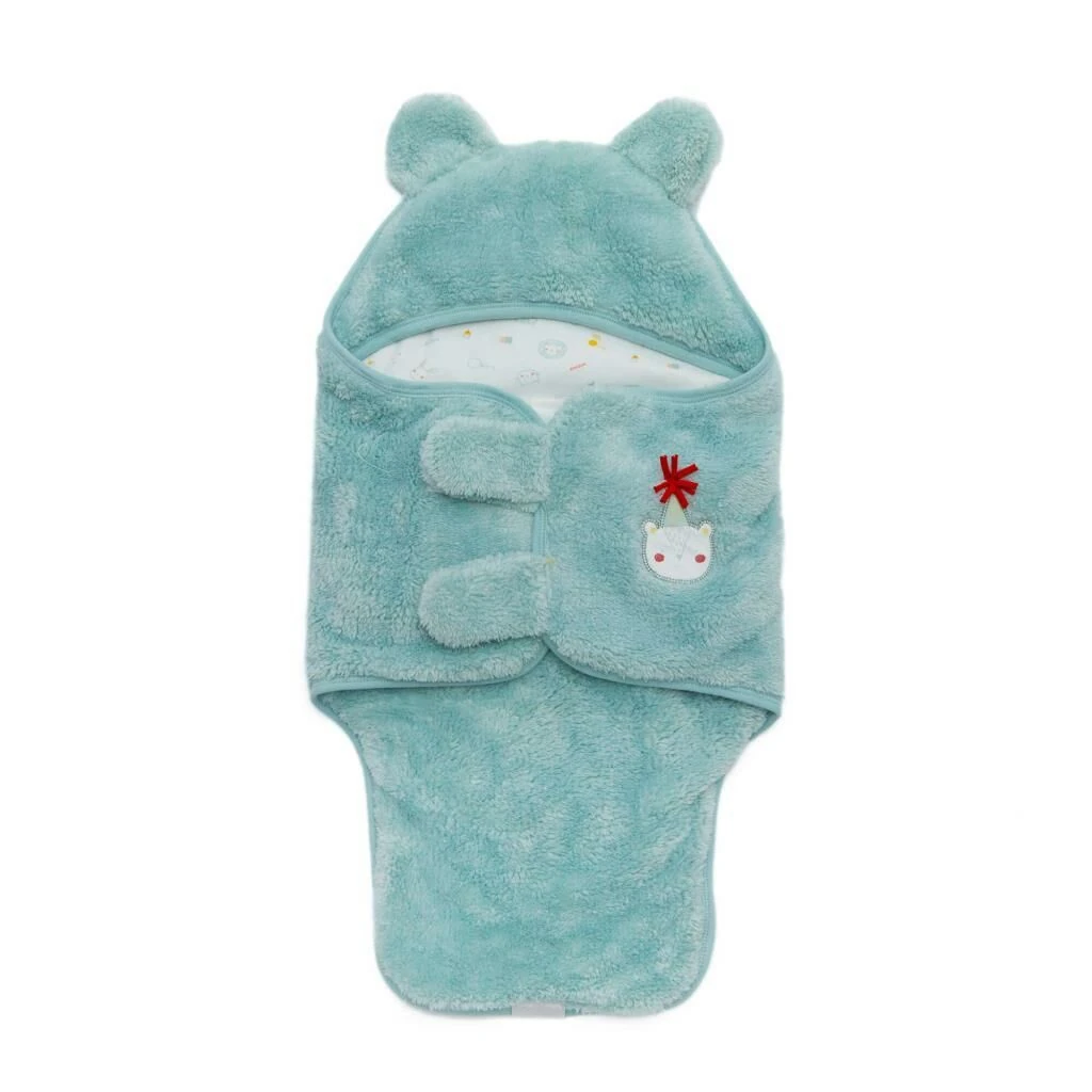 Andy Wawa Erkek Bebek Peluş İçi Elyaf Dolgulu Kışlık Ana Kucağı Kundak - AC22018