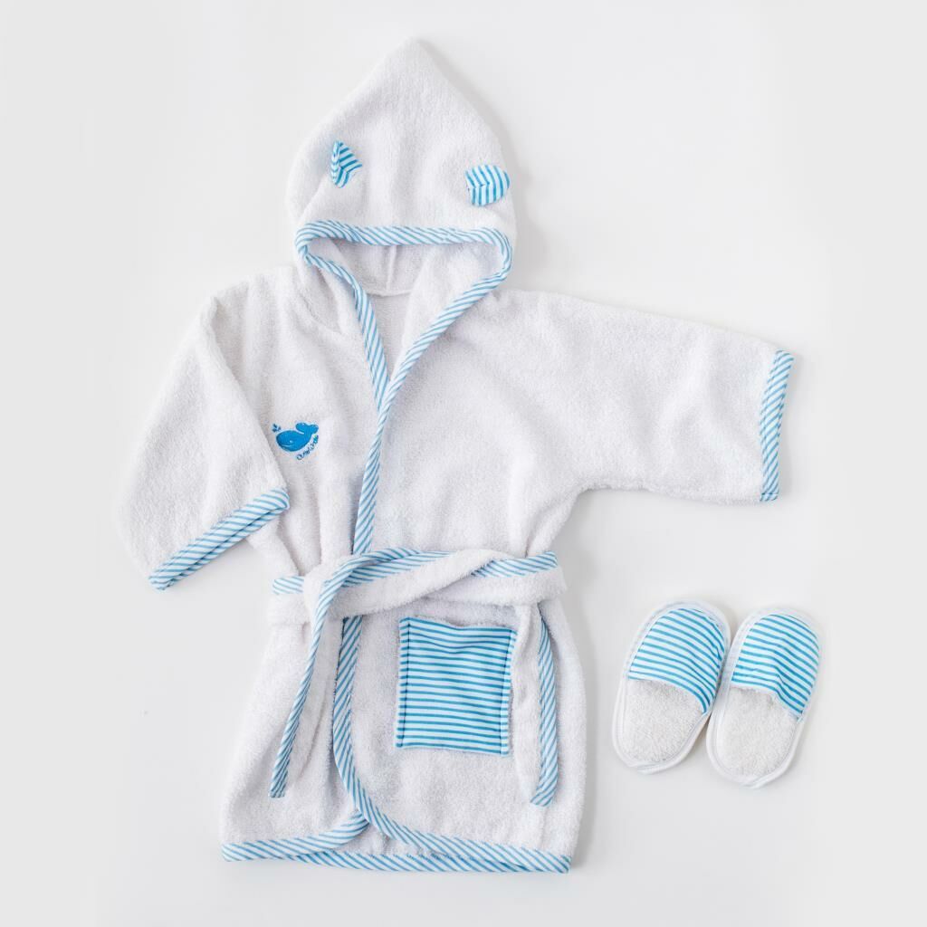 Andy Wawa Bornoz Takımı Mavi-Beyaz - AC21827