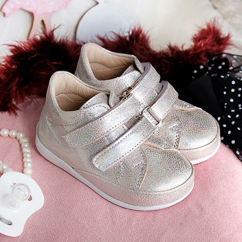 Hakiki Deri Anatomik Taban Kız Bebek Spor Ayakkabısı-MKN.0079