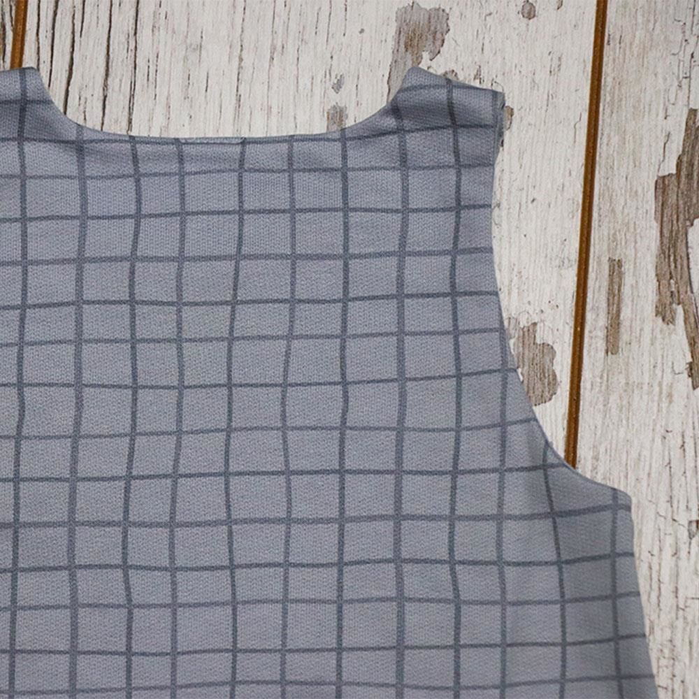 Auntie Me %100 Organik Pamuk Kışlık Bebek Tulum ‘Irregular Checked’ AW2116