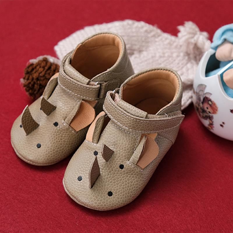 Hakiki Deri Anatomik Taban İlk Adım Ayakkabısı Vizon-MKN.0108