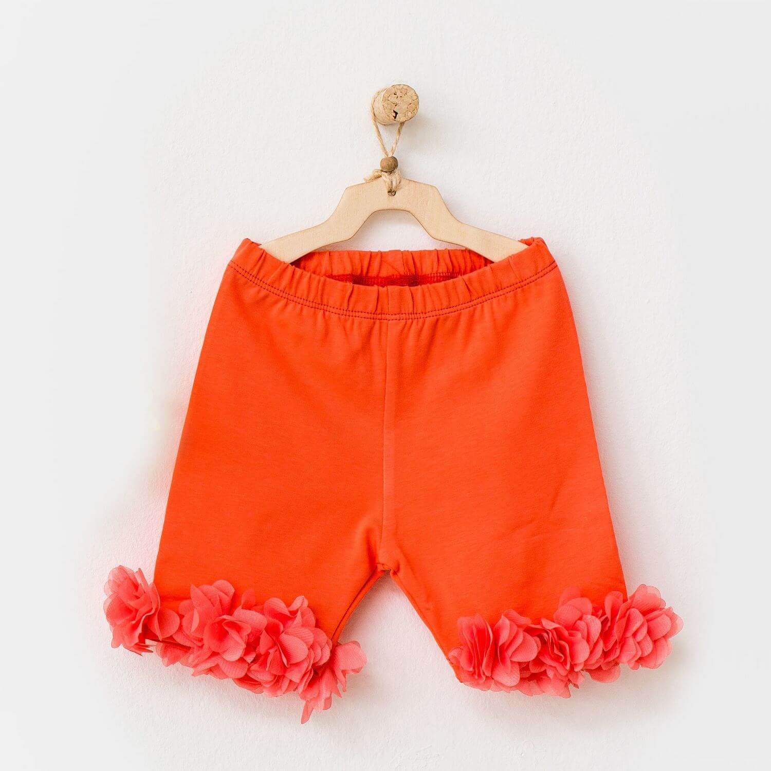 Andy Wawa Yazlık Kız Bebek Ucu Fırfırlı Şort - AC21849