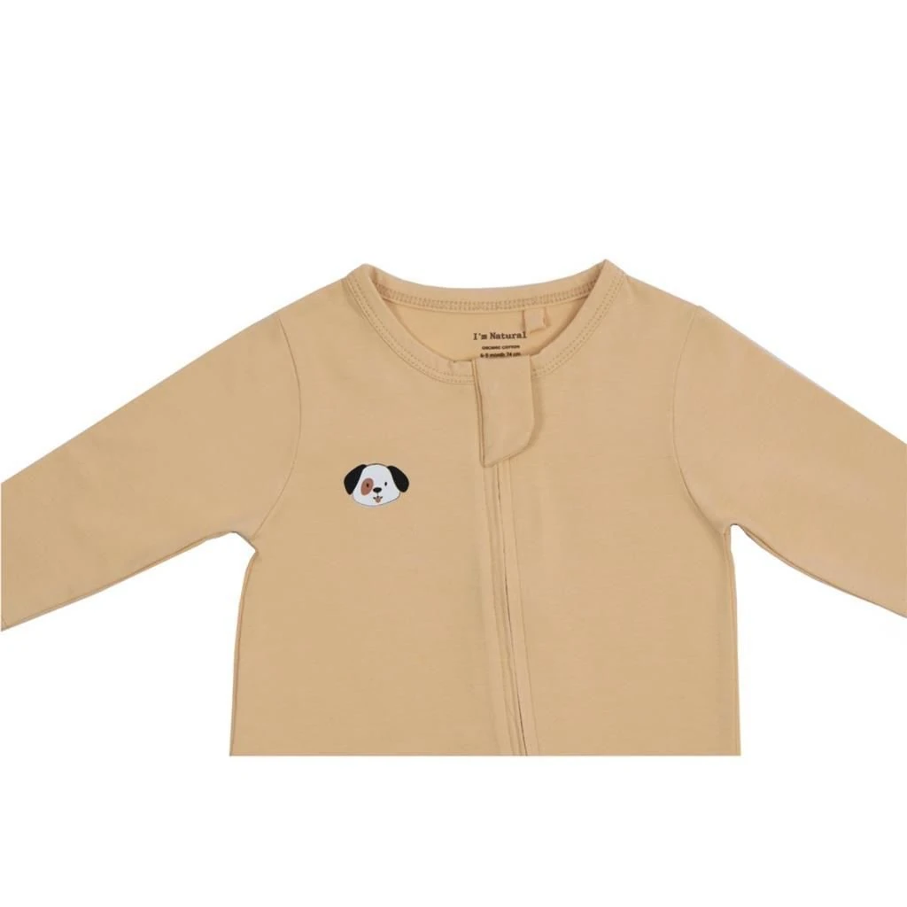 I'm Natural Organik Pamuklu Şapka - Patikli Kışlık Bebek Tulum Set - 113001 Limon