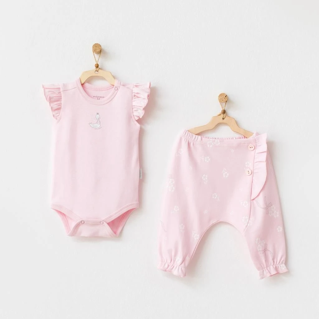 Andy Wawa Kız Bebek 2'li Yazlık Takım Set- AC21814