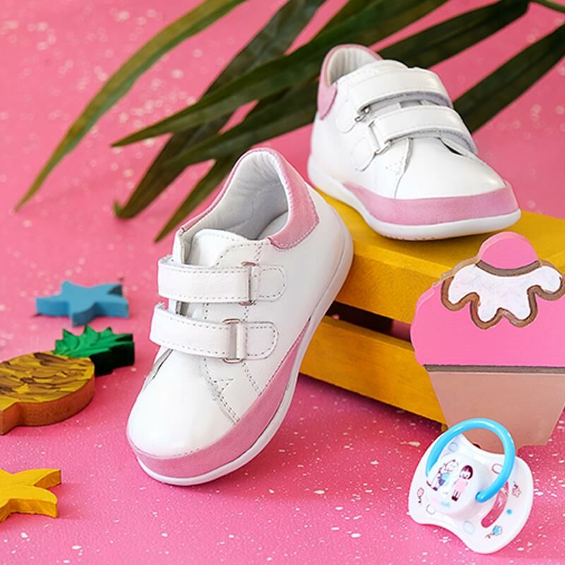 Hakiki Deri Anatomik Taban Kız Bebek Spor Ayakkabısı-MKN0084