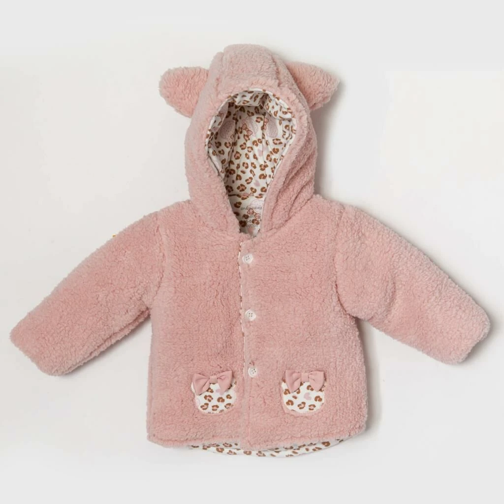 Andy Wawa Kız Bebek Peluş Dolgulu Kışlık Mont - AC22078