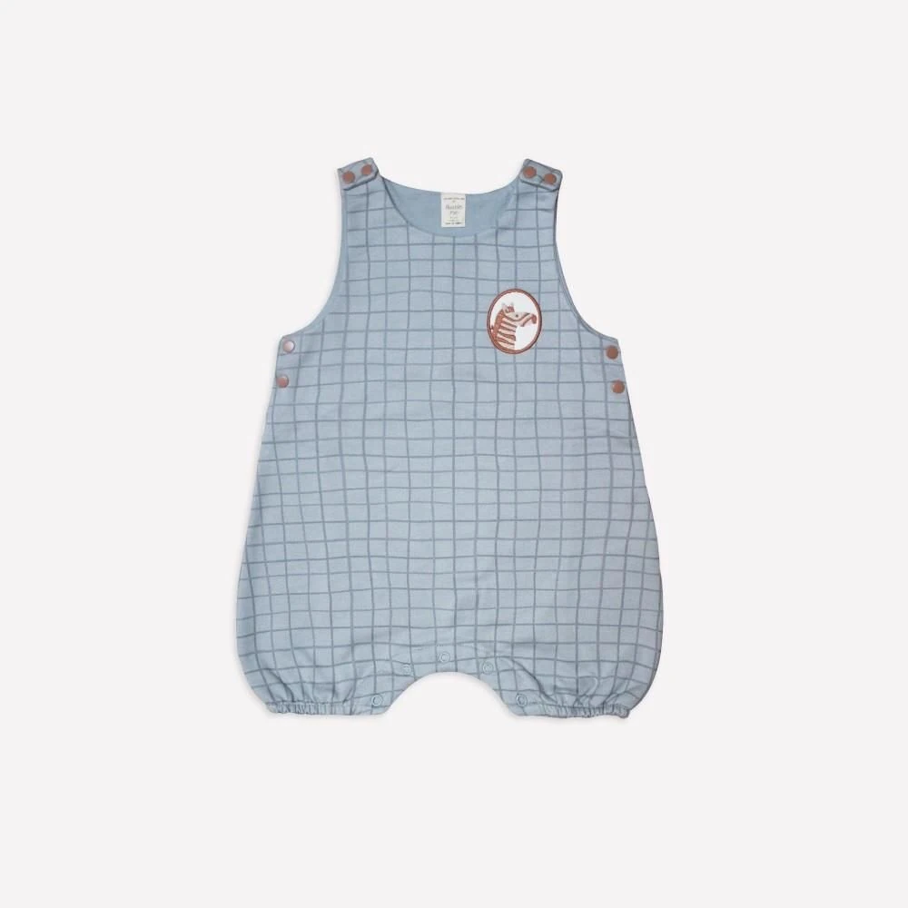 Auntie Me %100 Organik Pamuk Kışlık Bebek Tulum ‘Irregular Checked’ AW2116