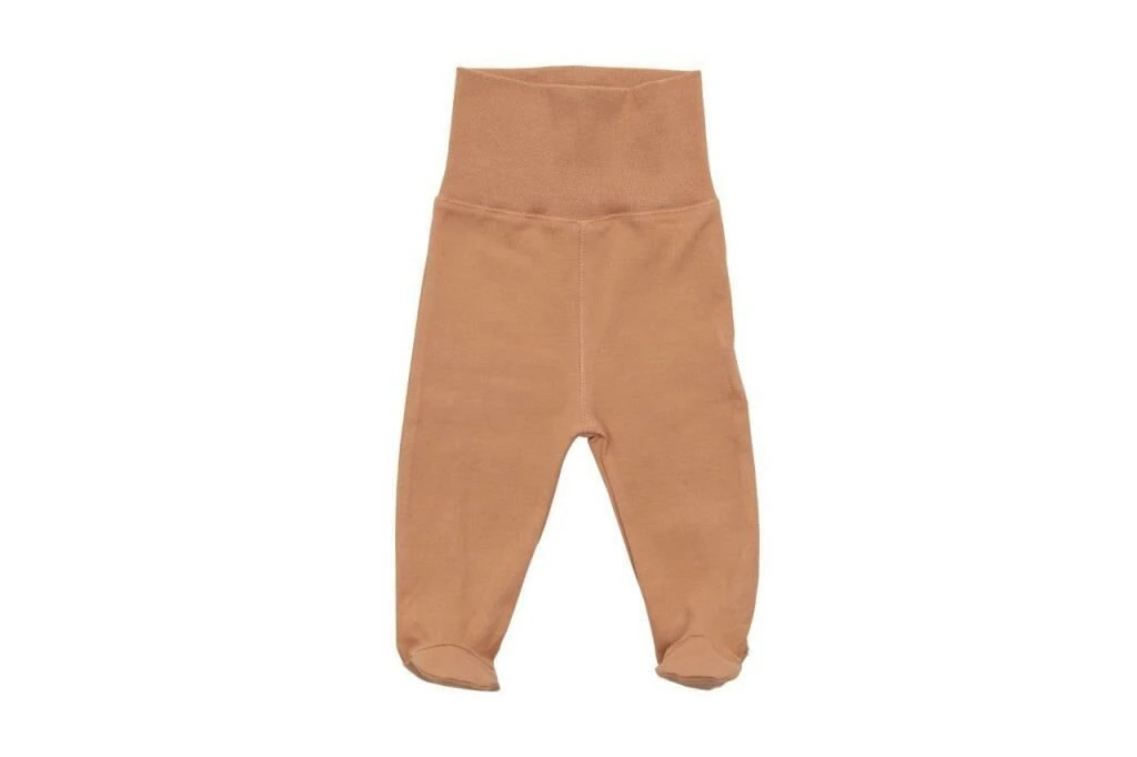 I'm Natural Organik Pamuklu Bereli Tavşan Nakışlı Patikli 3'lü Bebek Kışlık Takım Set - 111535 Ceviz-Nar