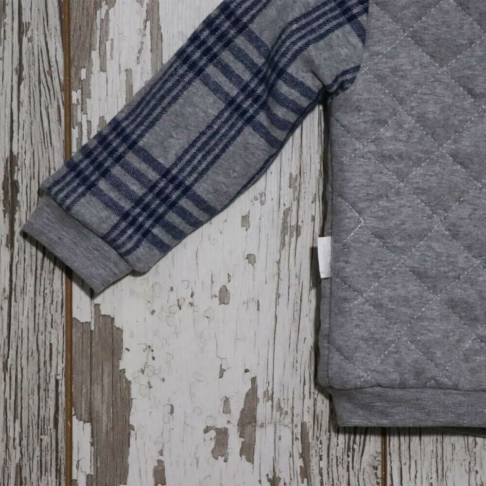 Andy Wawa Erkek Bebek İçi Elyaflı Kışlık Mont Gri Melanj - AC21156