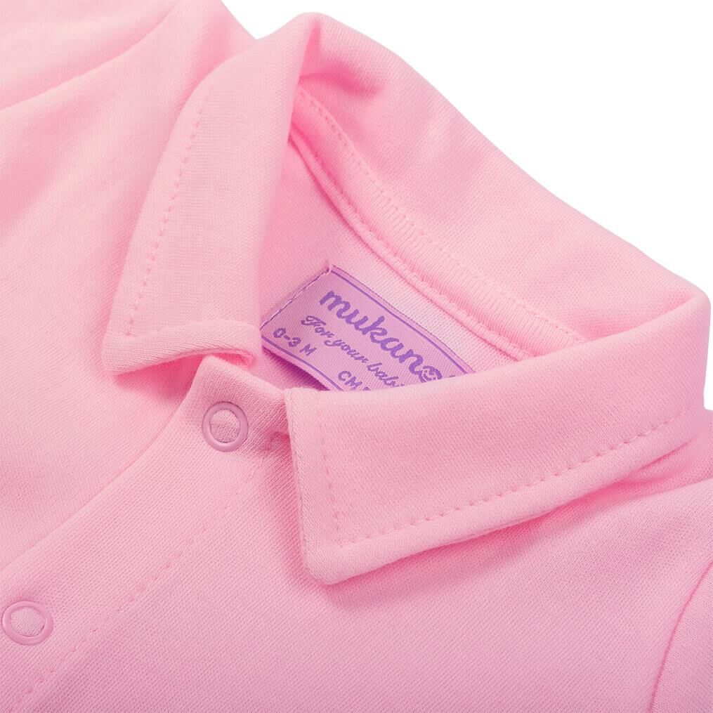 Mukano Balıklı Kiraz Nakışlı Çift Taraflı Şapkalı Kız Bebek Yazlık Tulum MKN.0219