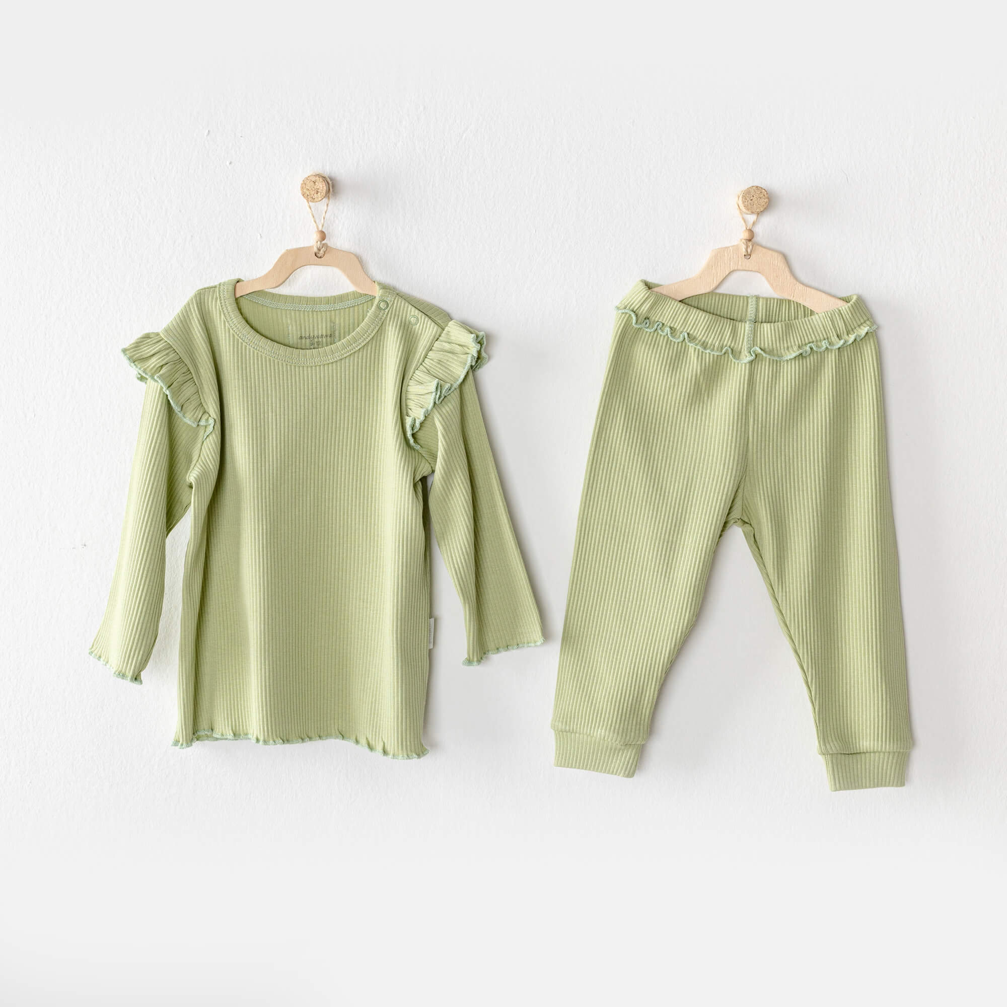 Andy Wawa Modal Pamuk Kız Çocuk Pijama 2'li Takım Set - AC23656