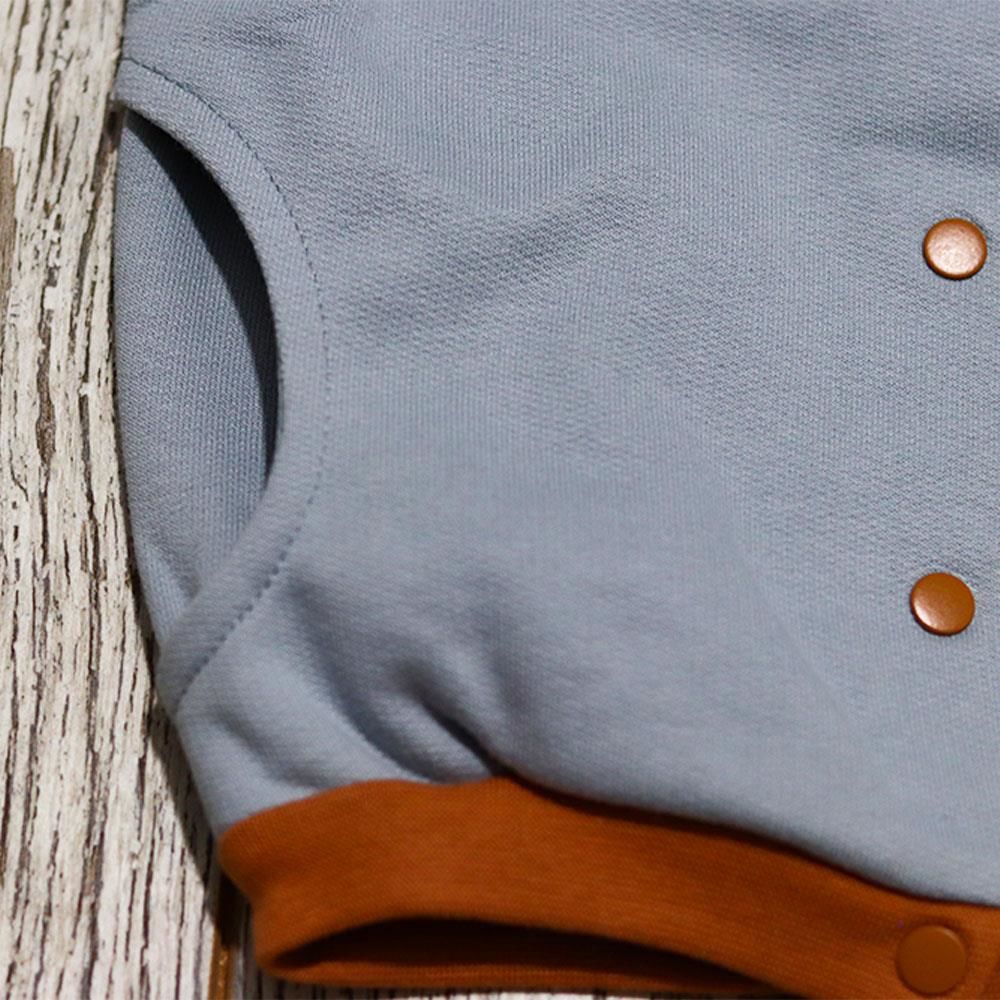 Auntie Me %100 Organik Pamuk Bebek Önü Çıtçıtlı Kışlık Ceket Zebra Detaylı - AW2104