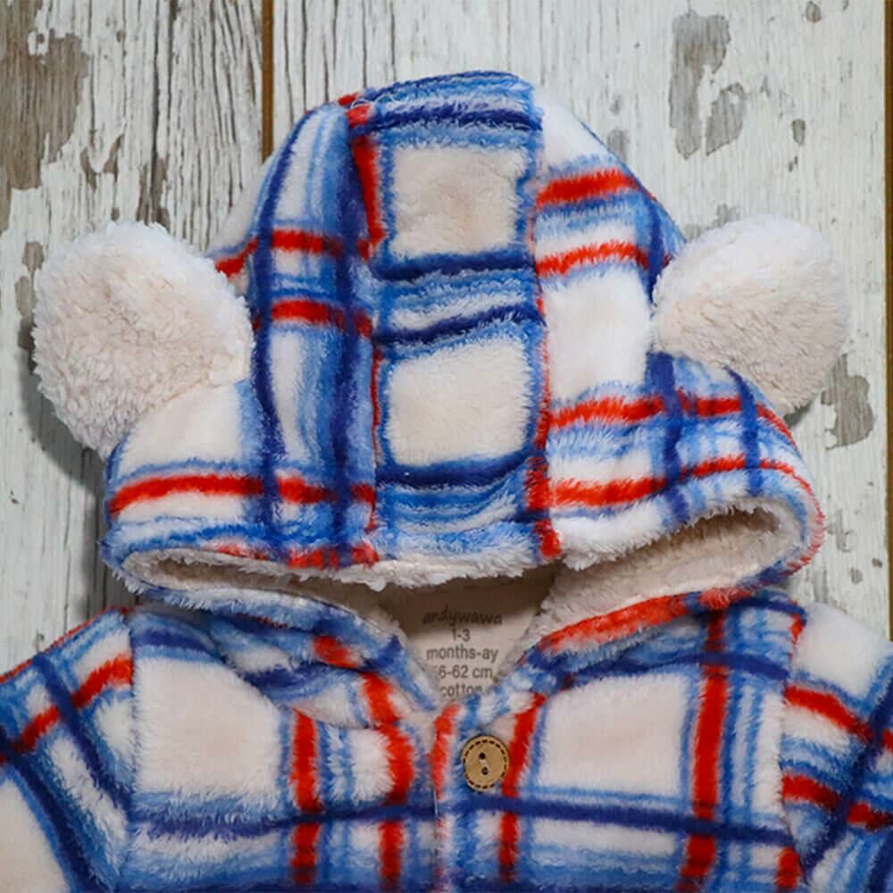 Andy Wawa Erkek Bebek Şapkalı Polar Kışlık Mont - AC21073