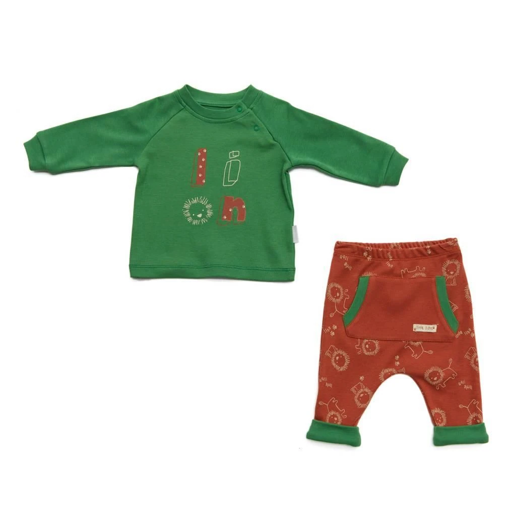 Andy Wawa Erkek Bebek Kışlık 2'li Takım Set Yeşil Kahve - AC22243