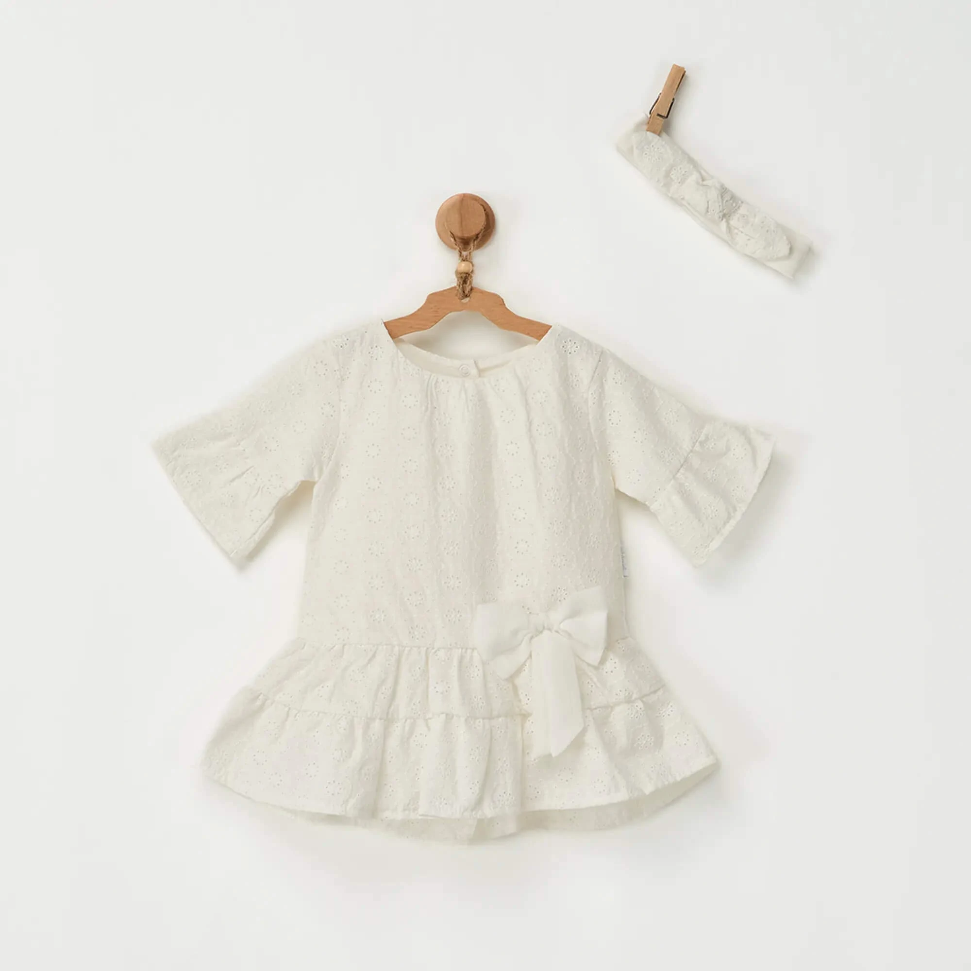 Andy Wawa Fistolu Ekru Saç Bantlı Kız Bebek Elbise - AC22581