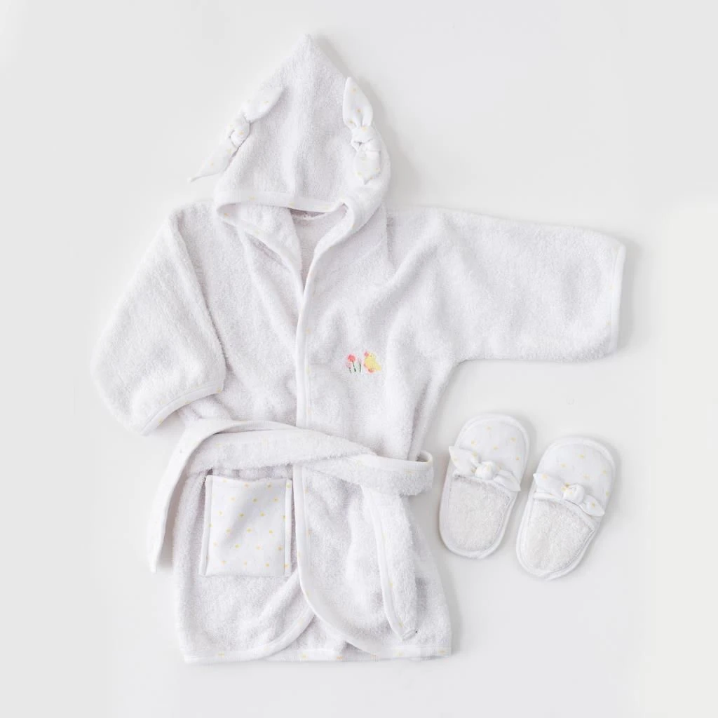 Andy Wawa Bebek Havlu Bornoz Takımı Beyaz - AC21826