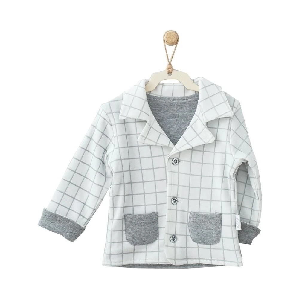 Andy Wawa Erkek Bebek Uzun Kollu Kışlık Ceket Gri - AC9635
