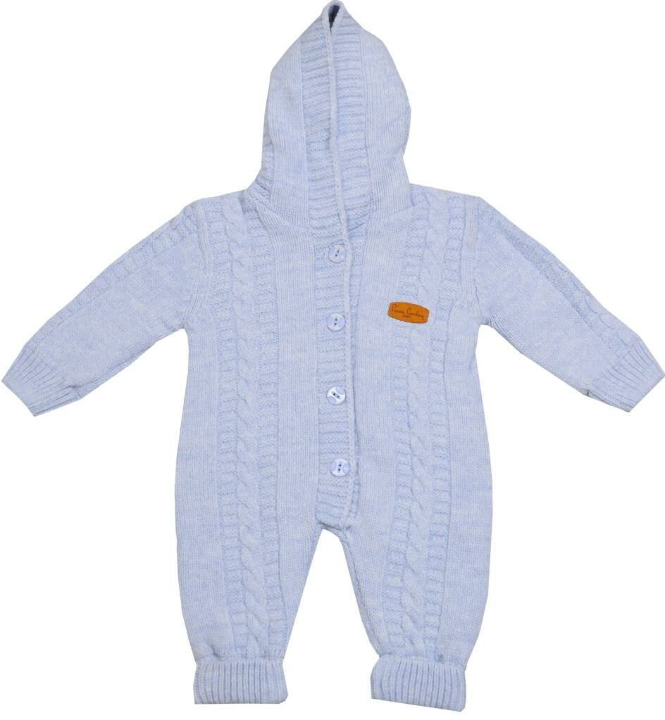 Pierre Cardin Erkek Bebek Triko Tulum Mavi - 1604660