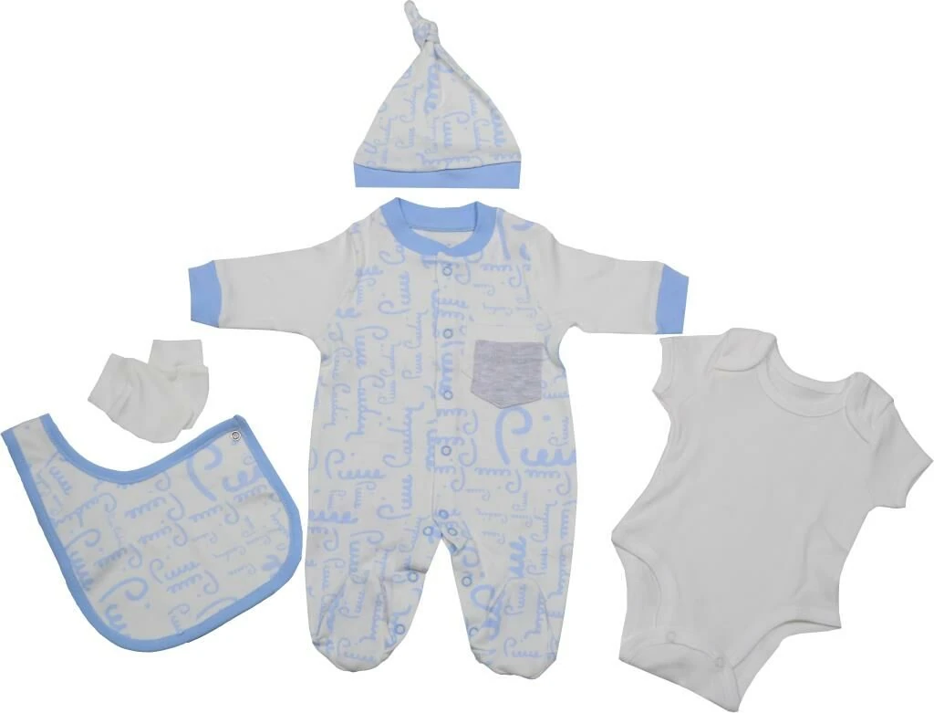 Pierre Cardin Yenidoğan Pamuk 6 Parça Set Mavi 300161