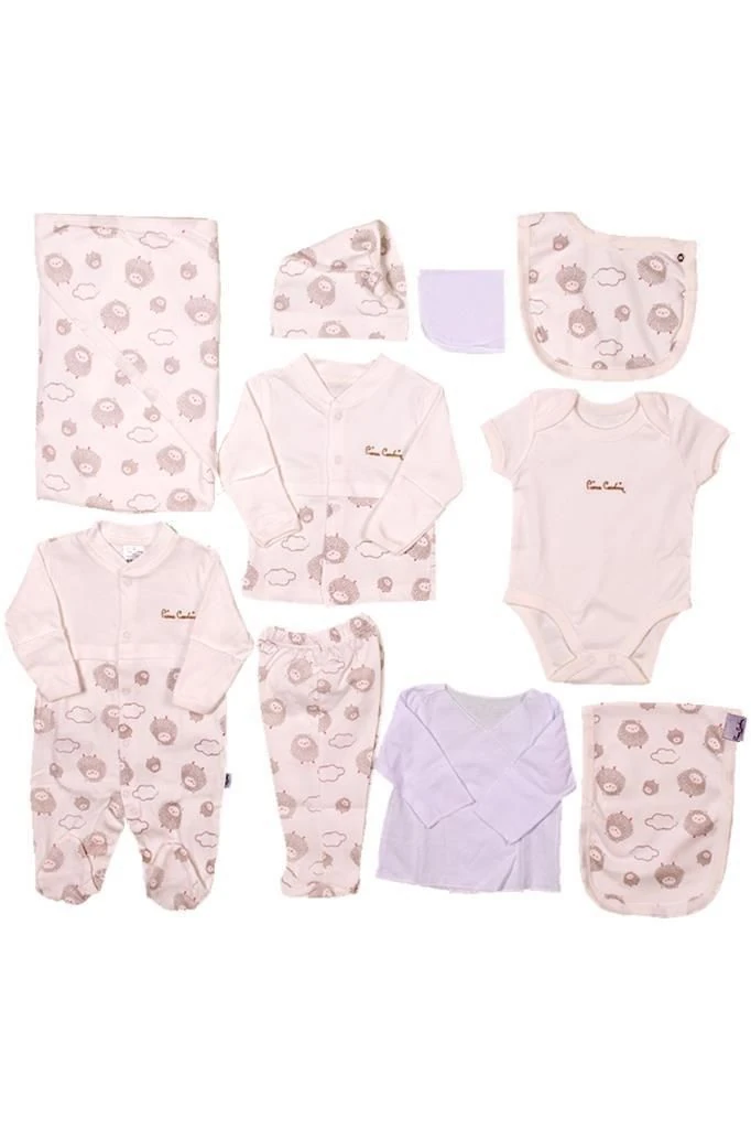 Pierre Cardin Erkek Bebek 10'lu Hastane Çıkışı Kuzulu Ekru - 300170