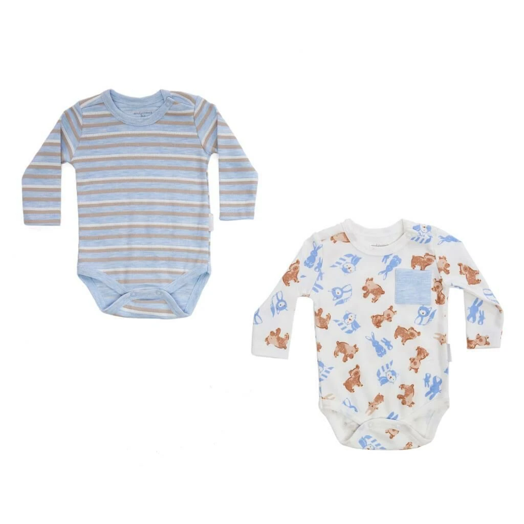 Andy Wawa Erkek Bebek 2'li Uzun Kollu Kışlık Zıbın Set - AC22324