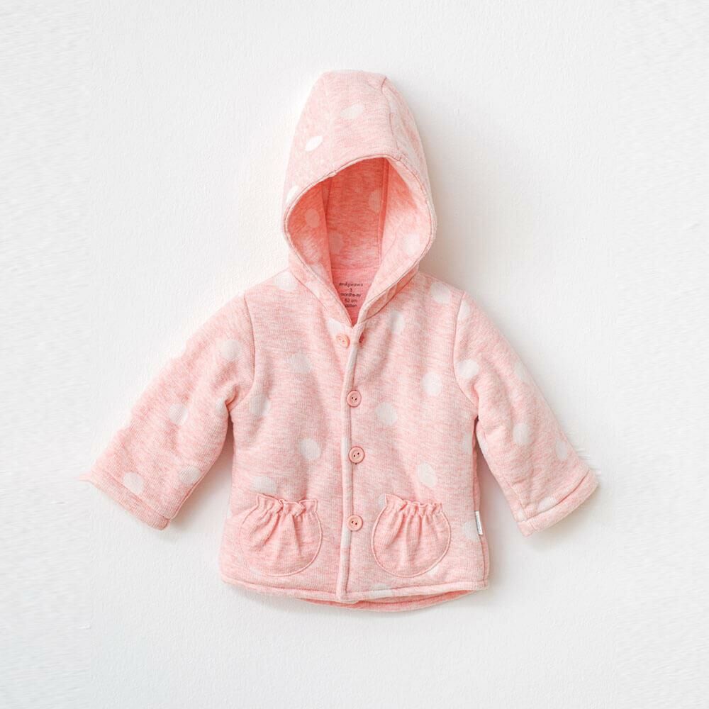Andy Wawa Kapüşonlu Kız Bebek Kışlık İçi Dolgulu Mont Pembe - AC21139