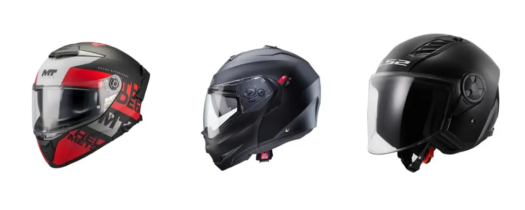 Kapalı (full face), çene açılır ve açık kask örnekleri – Soydaş Motosiklet