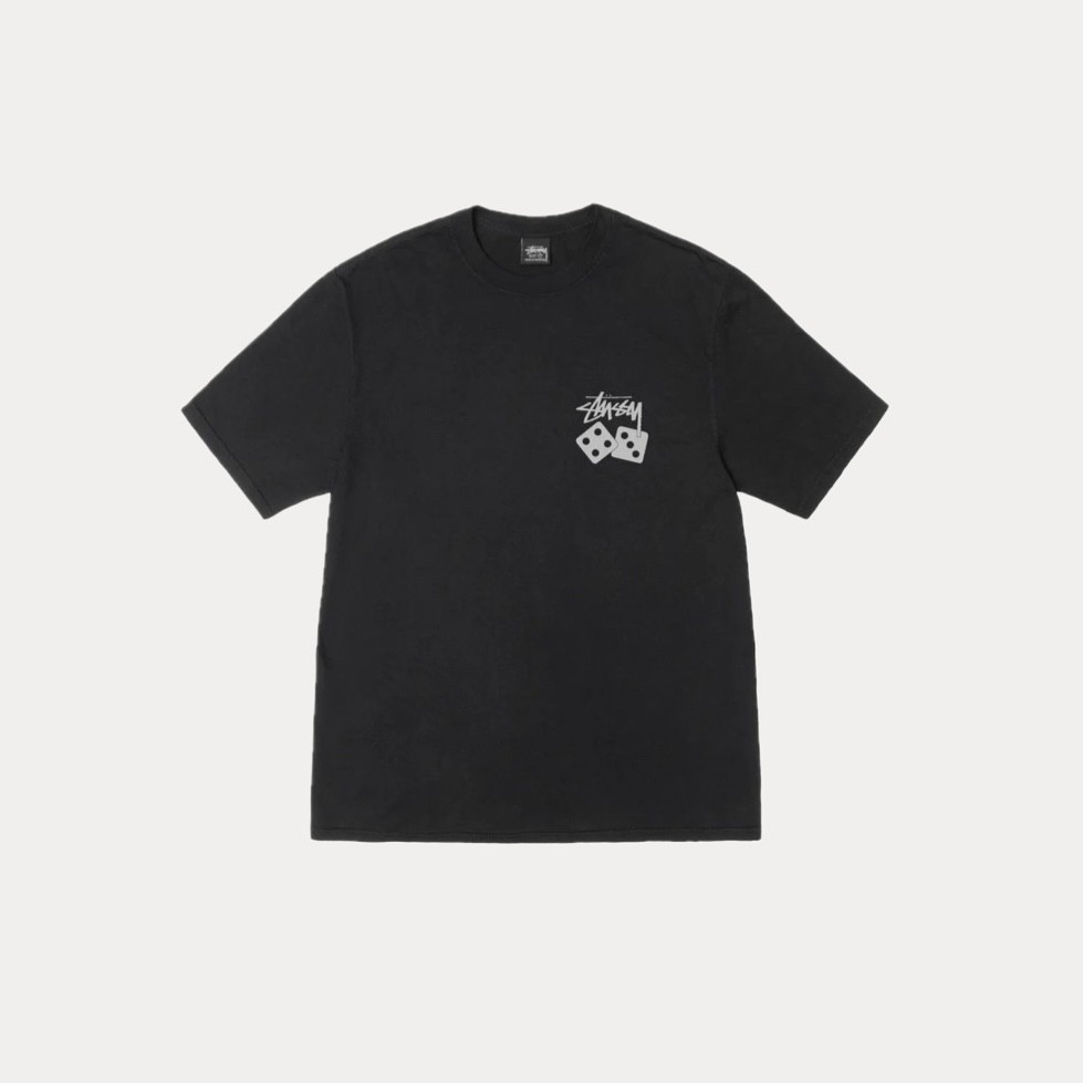Stüssy Dice Pig. Dyed Tee ‘Black’