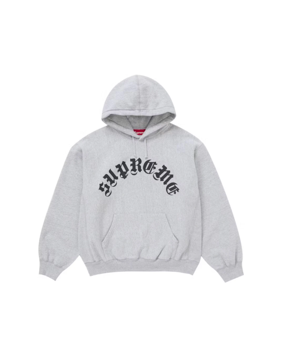 Supreme Printed Arc Logo Hoodie 'Grey'