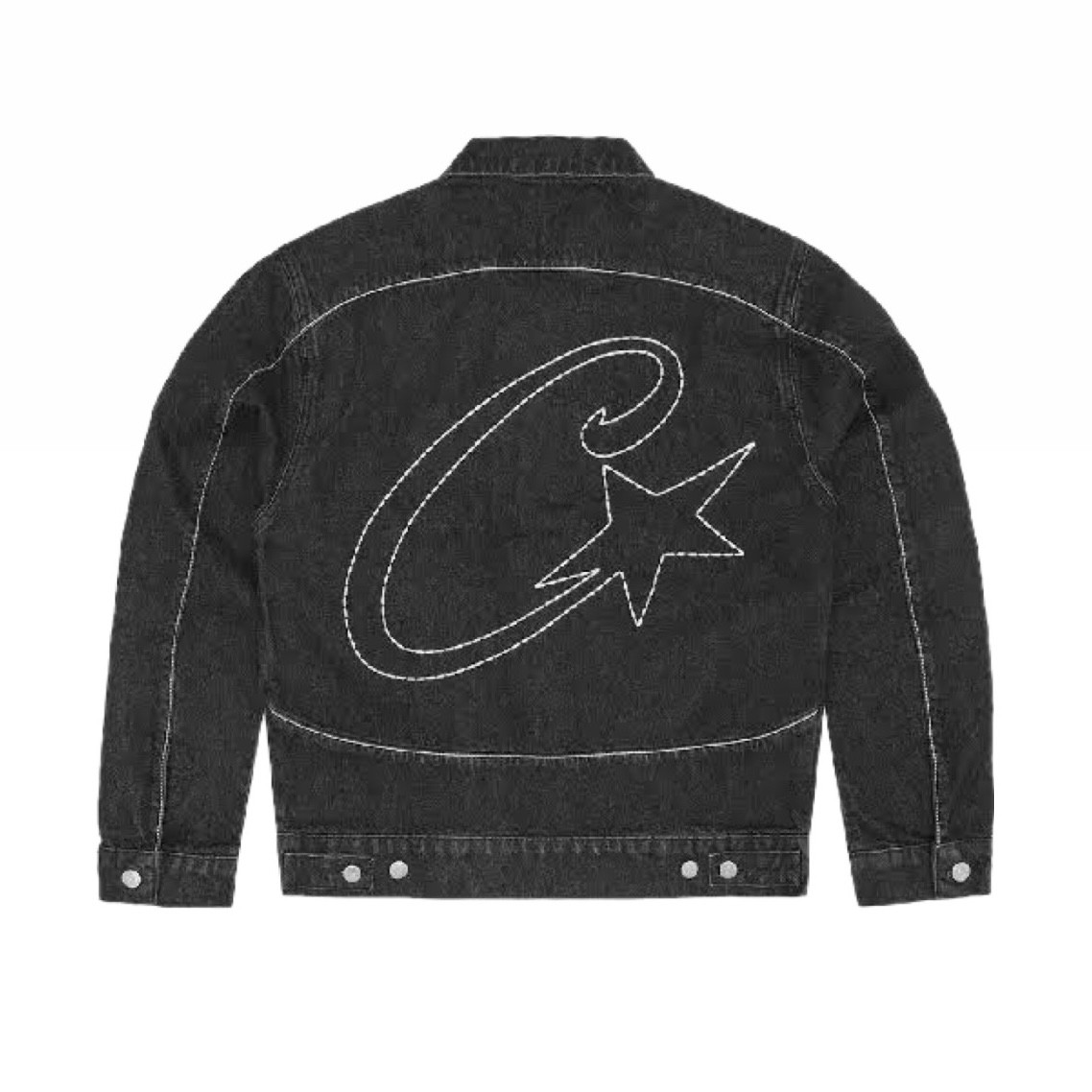 Corteiz C-Star Denim Jacket (Black)