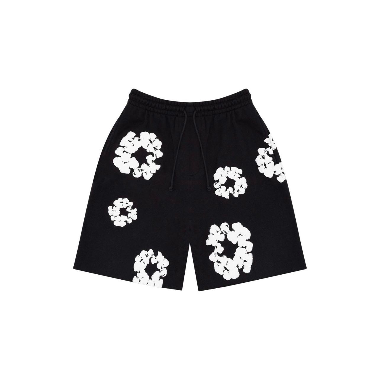 Denim Tears Cotton Wreath Sweat Shorts 'Black'