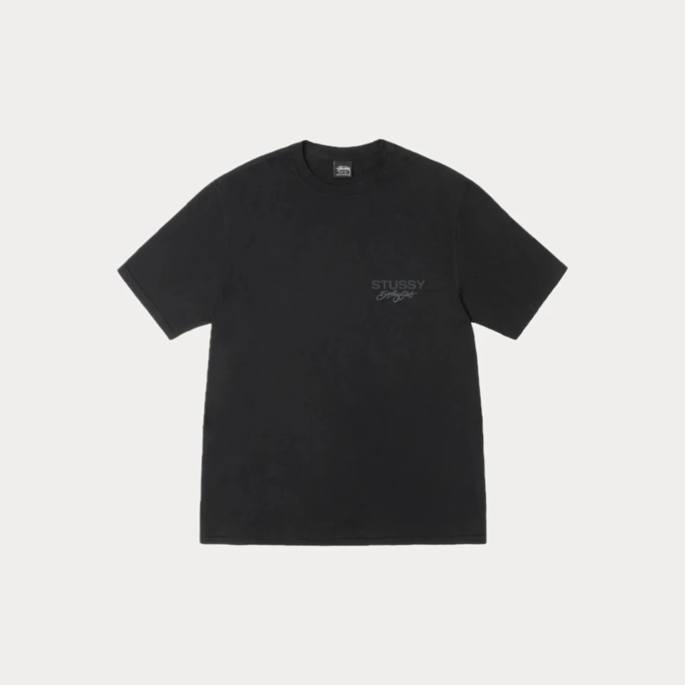 Stüssy Surf Club Pig. Dyed Tee ‘Black’
