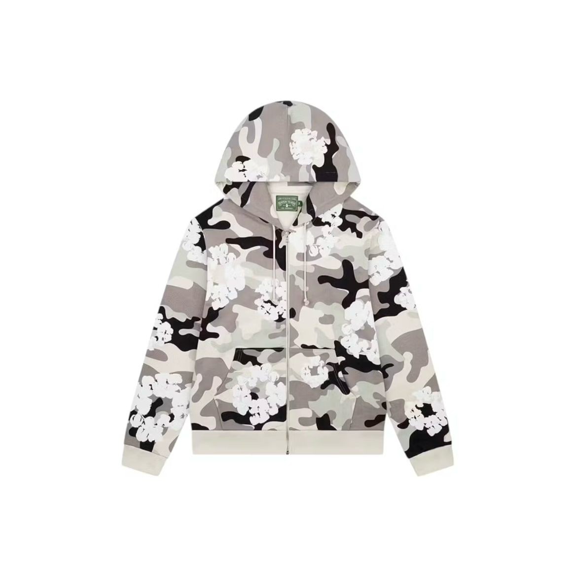 Denim Tears Cotton Wreath Zip Hoodie 'White Como'